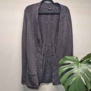 Elegant Charcoal Women's Cardigan